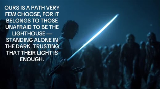 To be a lighthouse is to accept a lonely calling. No applause. No audience. Only the unwavering duty to shine, to hold your ground, to believe that your light matters — even when no one is looking, even when the night feels endless. Most people want visibility. A few dare to become visibility for others. This is the path of the lighthouse soul — steady, solitary, necessary. #wisdom #motivation #inspiration #mindset #focus