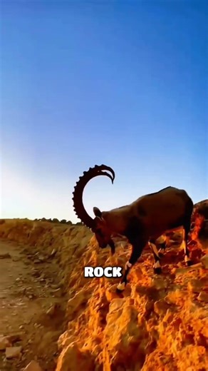 Ibex Goats Defy Gravity on Vertical Cliffs 😱”