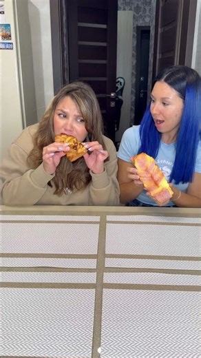 Choose your food challenge 😂 Whose maple bun similar is fake? 🙄 #shorts Best video by Hmelkofm