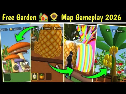 Grow Pineapple in Free Fire 🍍 | Tree and Fruits Bada kese kare Free Garden Craftland Map Me ✅
