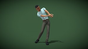Animated Tiger Woods Golf Drive - 3D model by LasquetiSpice