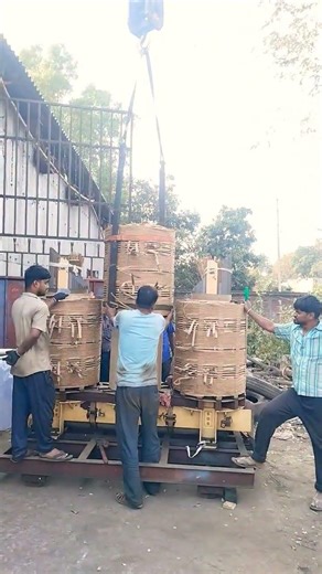 Core Coil Assembly of 7.2 MVA Furnace Transformer#industrial #electrical #shortvideo