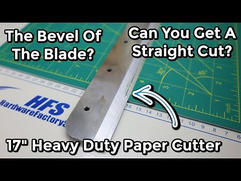 HFS Heavy Duty 17 Inch Guillotine Paper Cutter| 3-4 mm Slanted Cut| Thoughts, Tests & Research
