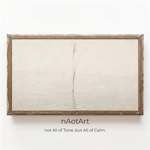 The Last Reed | Minimalist Grass Art | Tonalism Nature Landscape | Samsung Frame TV & Printable Wall Art | 8K High-res Master - Etsy