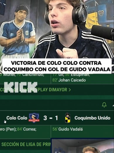 Victoria de Colo Colo vs Coquimbo: gol de Guido Vadala