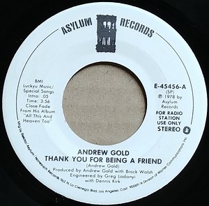 Andrew Gold - Thank You For Being A Friend