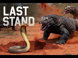 King Cobra vs 3 Komodo Dragons: A Mother’s Last Stand