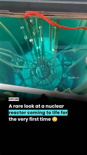 Sorabh Sharma 🧿 on Instagram: "This video shows how a nuclear reactor starts for the first time. The process involves years of planning, safety testing, scientific calculations, and strict monitoring. Nuclear energy is a clean, controlled, and reliable source of power that plays an important role in meeting future energy needs. Credit: Yt/ Mrstankoman (This content is for educational purposes only)"