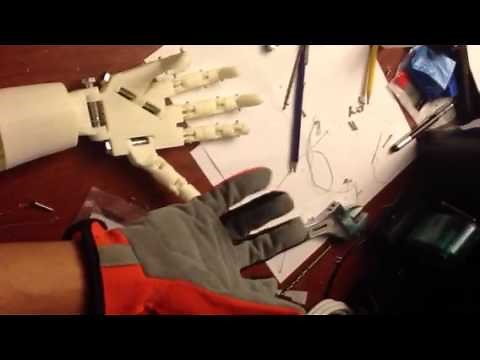 Glove Controlled Robotic Hand with Arduino