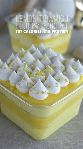 Protein Lemon Tiramisu Fluffy Yogurt