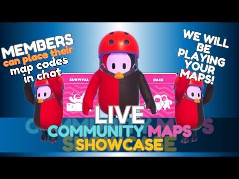 SUBMIT YOUR MAPS MEMBERS | FALL GUYS LIVE COMMUNITY MAPS SHOWCASE 🔴