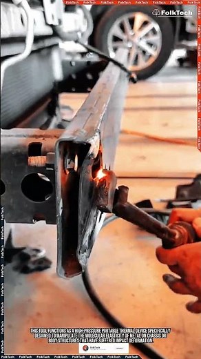 Metal Heating Torch: Softening and Straightening Bent Iron Frames Safer #tool #tools #innovation
