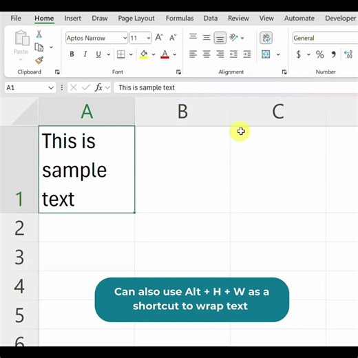 Fix Long Text in Excel Cells Fast!✂️