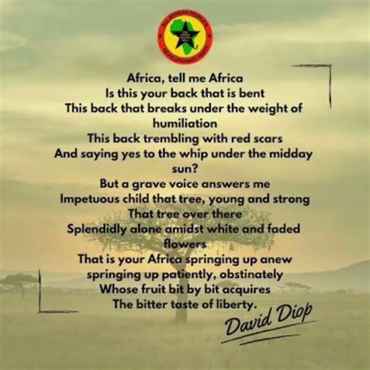 Africa my Africa, by David Diop as read by Foluke Adebisi