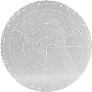 FTVOGUE Round Center Finder with Clear Scales Acrylic DlY Woodworking Circle Gauge Diameter 20cm