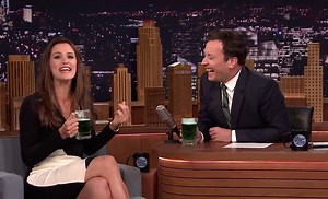 Over green beers, Jennifer Garner tells Jimmy Fallon how kids outsmart their parents