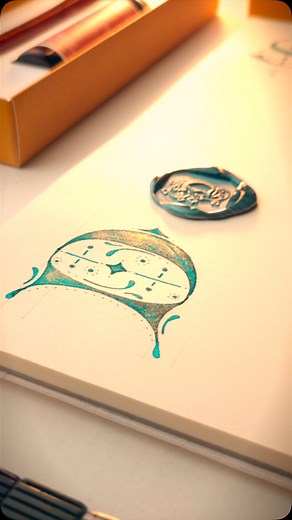 36K views · 1.1K reactions | Comment a word using D  • Jacques Herbin Supple wax, melting spoon, Scented candle and Stamp. #waxseal | Calligraphy By Priyansh | Facebook