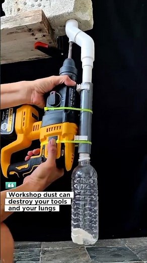 SMART TRICKS HACKS : This DIY PVC dust collector solves the problem