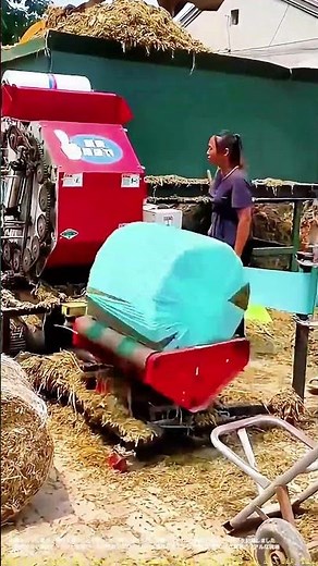 【驚異の農業機械】干し草を一瞬で牧草ロールにする自動ラッピング技術 #農業 #農業機械 #牧草ロール #驚異の技術 #shorts