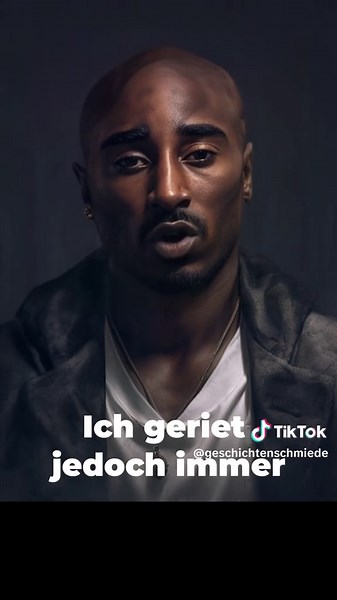 🎤Ich bin Tupac Amaru Shakur, besser bekannt als 2Pac. Am 16. Juni 1971 wurde ich in East Harlem, New York City geboren und wuchs in schwierigen Verhältnissen auf. Meine Mutter war Mitglied der Black Panther Party und mein Vater spielte keine große Rolle in meinem Leben. Schon früh entdeckte ich meine Liebe zur Musik und begann Gedichte zu schreiben und zu rappen. Ich erhielt meinen ersten Plattenvertrag bei Interscope Records und veröffentlichte 1991 mein Debütalbum