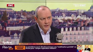 Berger : "La déclaration de Poutine ce matin va rajouter de l'inquiétude psychologique"