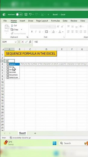 sequence formula in the Excel how to use introduce 😮😲