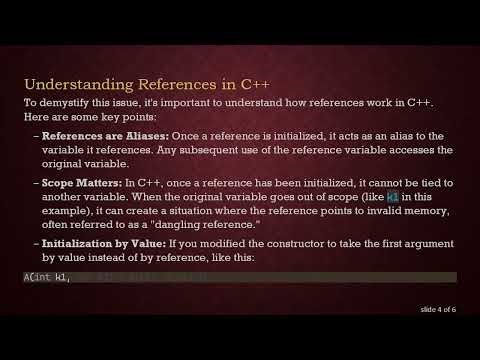 Understanding Reference Variables in C+ + : Common Initialization Pitfalls