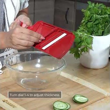 Kyocera Adjustable Ceramic Mandoline Slicer - Sharp, Lightweight and Easy to Use