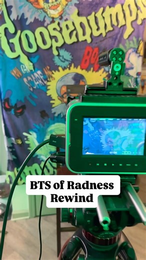 Behind The Scenes of Radness Rewind 🎬 #Goosebumps #90sNostalgia #BehindTheScenes #Retro #creator