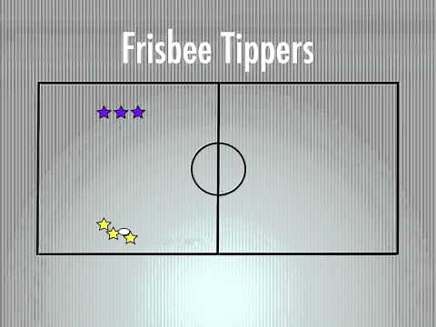 Physical Education Games - Frisbee Tippers