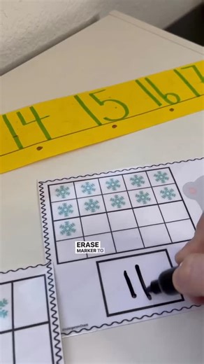Abbie Ickes-Peterson | ❄️ Winter Math made easy! Counting to 10 & 20 using frames that build number sense, one snowflake at a time ☃️Perfect for independent work,... | Instagram