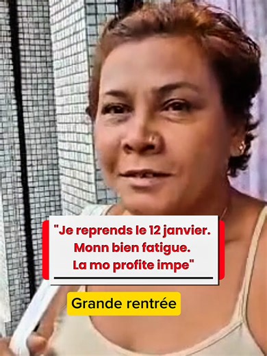 Après les festivités du Nouvel An, l’heure de la grande rentrée approche. Certains ont déjà repris le travail aujourd’hui, d’autres le feront dans quelques jours ou dès la semaine prochaine. Mais, pour beaucoup, il reste encore un court instant pour savourer les derniers moments de détente. Comme cette dame rencontrée dans la capitale, qui profite calmement de cette parenthèse avant le retour au rythme quotidien. 🎥 Vidéo : Stéphane Douce #defimedia