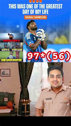 One Knock & Position Change! Sanju 97 🔥#t20worldcup2026 #cricketshorts #teamindia #sanjubaba