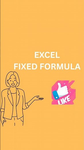 Excel Fixed Formula #vibehub #ytshorts