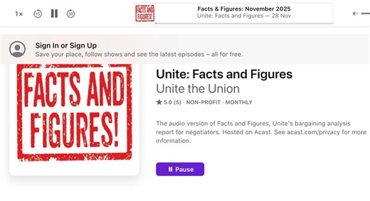 🎧 Listen to our Facts and Figures podcast - the latest research, data & commentary to help reps fight for better #JobsPayConditions. Apple: https://podcasts.apple.com/gb/podcast/unite-facts-and-figures/id1730765347 Spotify: https://open.spotify.com/show/6ea95UiqetRF9fFiSJWer8 | Unite the union