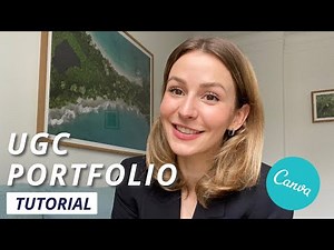 Create a UGC portfolio like a pro | Canva Portfolio Template