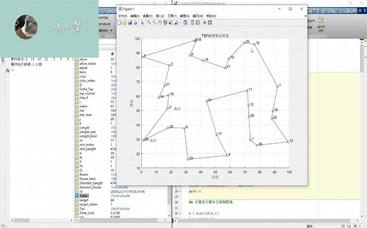 Matlab 蚁群算法解决TSP问题实例 详细解析和代码