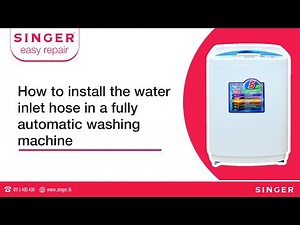 How to install the water inlet hose in a fully automatic washing machine W28