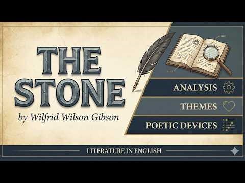 The Stone by Wilfrid Wilson Gibson | Analysis, Themes & Poetic Devices | Non-African Poetry