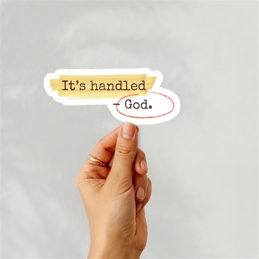 Christian Sticker, Faith Sticker, Religious Decal, Bible Inspired Vinyl, Cute Aesthetic Sticker, Prayer Sticker, Christian Faith Based Gift - Etsy