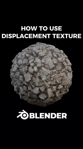 How to use displacement texture in Blender🪨 #3d #blender3d #b3d #Blender #tutorials #tutorial3d #blenderrender #animation #blenderrender #animation #animation3d #blendercommunity #blenderanimation #blenderart #blendereevee #cg #cganimation #motion #motionlovers #blenderlovers #blendershare #3dmodelers #3dmodellers #texturing #texture