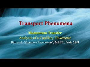 Probem 2B.8 (rev.) - Analysis of a capillary flowmeter [Transport Phenomena : Momentum]