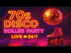 70s Disco Roller Party 🪩 LIVE 24/7 | Funky Retro Grooves & Roller Vibes 🎶