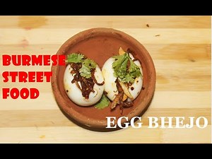 Egg Bhejo Recipe | Burmese Street Food with English Subtitles | Stuffed Egg | @Aadiras kitchen