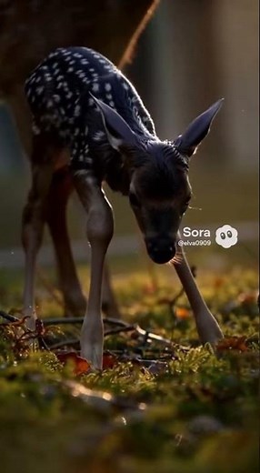 A Baby Deer Takes Its First Steps in the Forest 🌿🦌