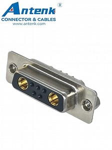 [Hot Item] 7W2 Socket DIP/Through Hole Female Straight Machined Mixed Contact Power D-SUB Connectors