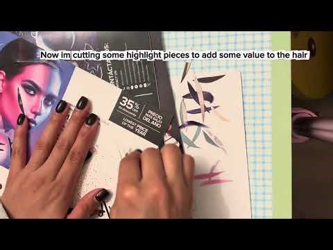 How to create value in hair when collaging