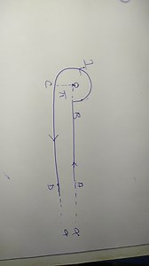 A particle moves along a path as shown in the diagram below. De... | Filo