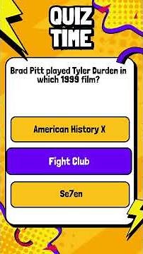 🎬 Brad Pitt Film Quiz | Only REAL Fans Score 100%