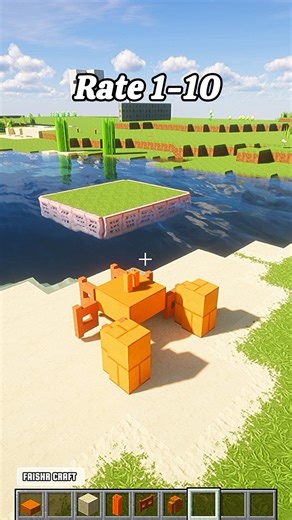 Crab Statue Tutorial! 🦀 #shorts #minecraft